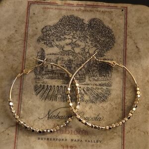 Macy's 18 Karat Gold Plated Hoops